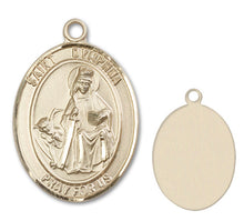 Load image into Gallery viewer, St. Dymphna Custom Medal - Yellow Gold
