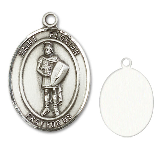 St. Florian Custom Medal - Sterling Silver