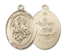 Load image into Gallery viewer, St. George / Army Custom Medal - Yellow Gold
