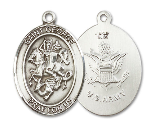 St. George / Army Custom Medal - Sterling Silver