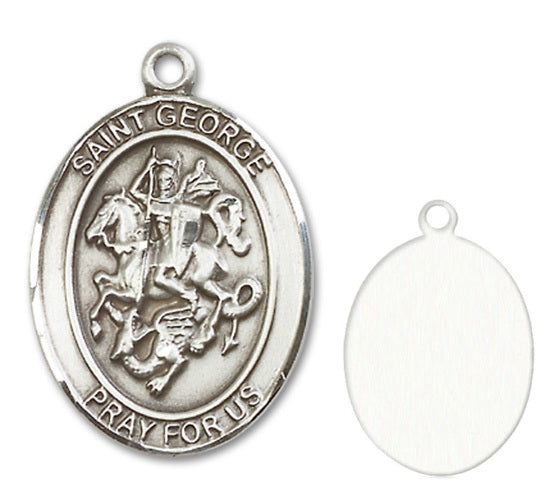 St. George Custom Medal - Sterling Silver