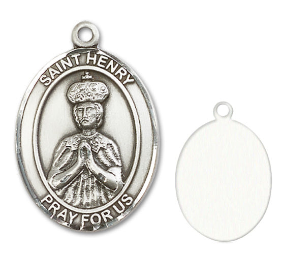St. Henry II Custom Medal - Sterling Silver