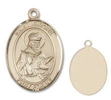 Load image into Gallery viewer, St. Isidore of Seville Custom Medal - Yellow Gold
