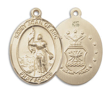 Load image into Gallery viewer, St. Joan of Arc / Air Force Custom Medal - Yellow Gold
