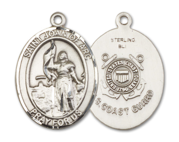 St. Joan of Arc / Coast Guard Custom Medal - Sterling Silver