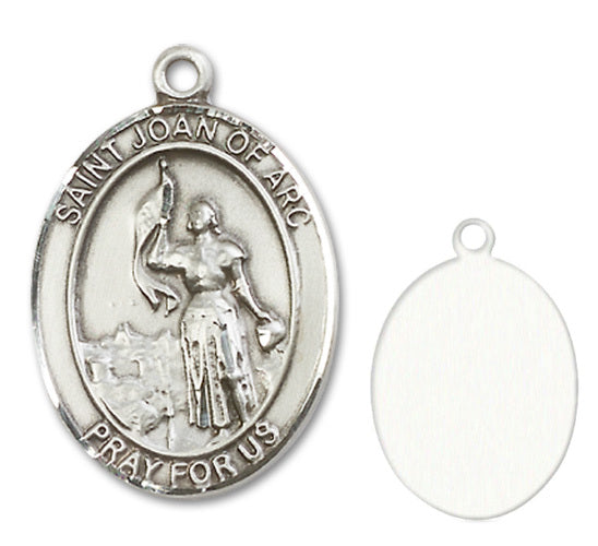 St. Joan of Arc Custom Medal - Sterling Silver