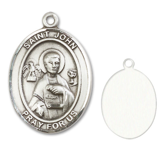 St. John the Apostle Custom Medal - Sterling Silver