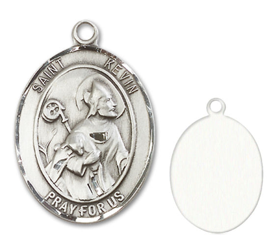 St. Kevin Custom Medal - Sterling Silver