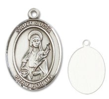 Load image into Gallery viewer, St. Lucia of Syracuse Custom Medal - Sterling Silver
