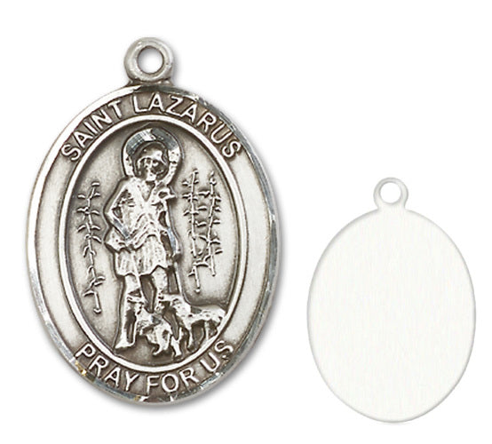 St. Lazarus Custom Medal - Sterling Silver