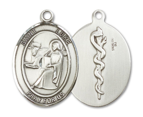 St. Luke the Apostle / Doctor Custom Medal - Sterling Silver