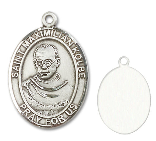 St. Maximilian Kolbe Custom Medal - Sterling Silver