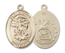 Load image into Gallery viewer, St. Michael the Archangel / Air Force Custom Medal - Yellow Gold

