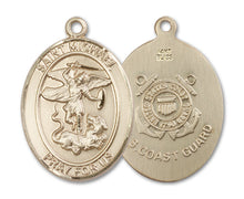 Load image into Gallery viewer, St. Michael the Archangel / Coast Guard Custom Medal - Yellow Gold
