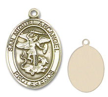 Load image into Gallery viewer, San Miguel Arcangel Custom Medal - Yellow Gold
