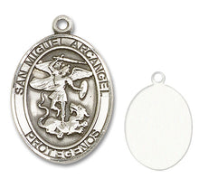 Load image into Gallery viewer, San Miguel Arcangel Custom Medal - Sterling Silver
