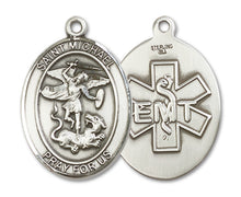 Load image into Gallery viewer, St. Michael the Archangel / EMT Custom Medal - Sterling Silver
