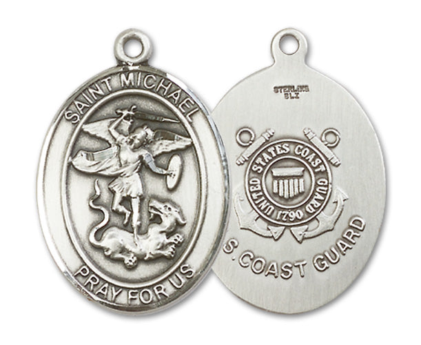 St. Michael the Archangel / Coast Guard Custom Medal - Sterling Silver