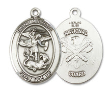 Load image into Gallery viewer, St. Michael the Archangel / Nat&#39;l Guard Custom Medal - Sterling Silver
