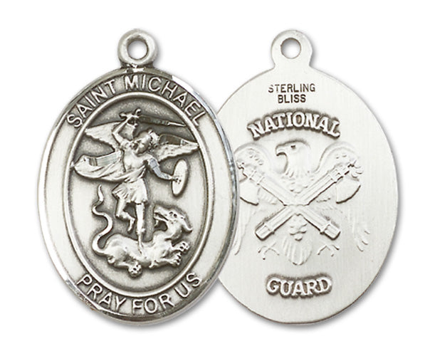 St. Michael the Archangel / Nat'l Guard Custom Medal - Sterling Silver