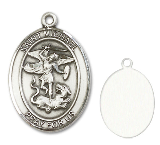St. Michael the Archangel Custom Medal - Sterling Silver