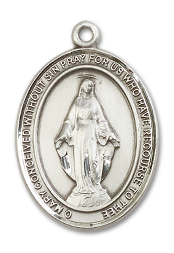 Miraculous Medal Custom Medal - Sterling Silver