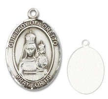 Load image into Gallery viewer, Our Lady of Loretto Custom Medal - Sterling Silver
