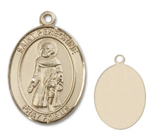 Load image into Gallery viewer, St. Peregrine Laziosi Custom Medal - Yellow Gold
