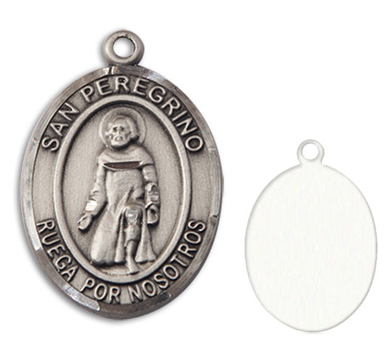 San Peregrino Custom Medal - Sterling Silver