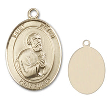 Load image into Gallery viewer, St. Peter the Apostle Custom Medal - Yellow Gold
