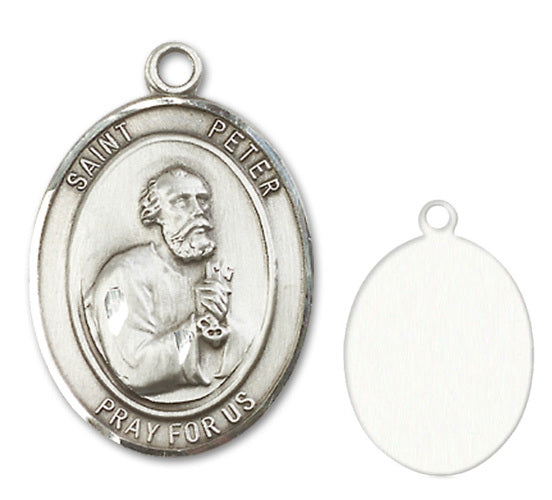 St. Peter the Apostle Custom Medal - Sterling Silver