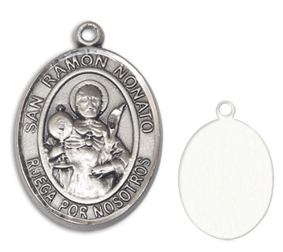 San Raymon Nonato Custom Medal - Sterling Silver