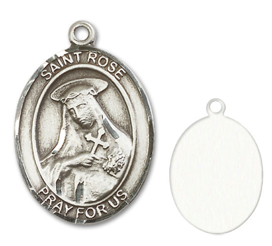 St. Rose of Lima Custom Medal - Sterling Silver