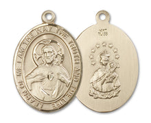 Load image into Gallery viewer, Scapular Custom Medal - Yellow Gold
