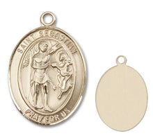 Load image into Gallery viewer, St. Sebastian Custom Medal - Yellow Gold
