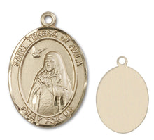 Load image into Gallery viewer, St. Teresa of Avila Custom Medal - Yellow Gold
