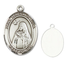 Load image into Gallery viewer, St. Teresa of Avila Custom Medal - Sterling Silver
