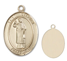 Load image into Gallery viewer, St. Stephen Martyr Custom Medal - Yellow Gold
