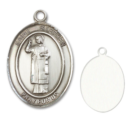 St. Stephen Martyr Custom Medal - Sterling Silver