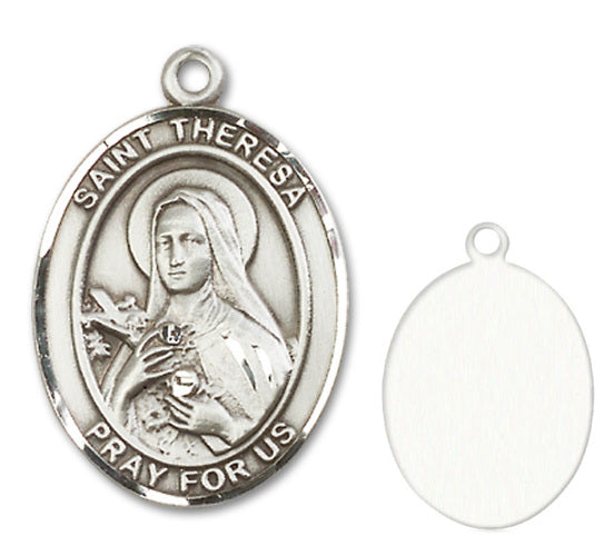 St. Theresa Custom Medal - Sterling Silver