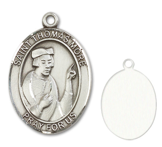 St. Thomas More Custom Medal - Sterling Silver