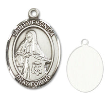 Load image into Gallery viewer, St. Veronica Custom Medal - Sterling Silver
