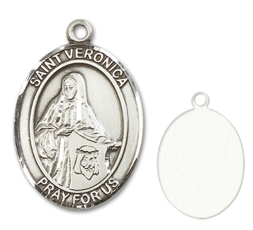 St. Veronica Custom Medal - Sterling Silver