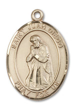 Load image into Gallery viewer, St. Juan Diego Custom Medal - Yellow Gold
