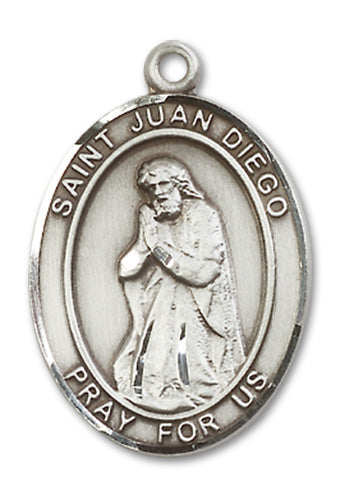 St. Juan Diego Custom Medal - Sterling Silver