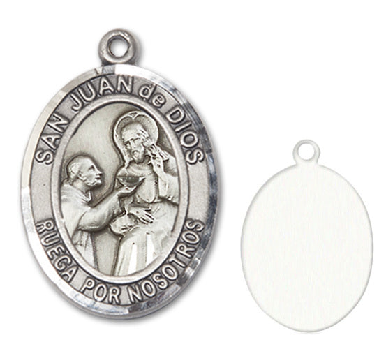 San Juan de Dios Custom Medal - Sterling Silver