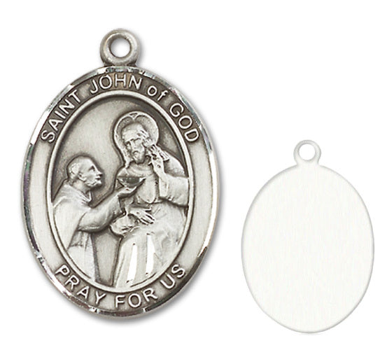 St. John of God Custom Medal - Sterling Silver