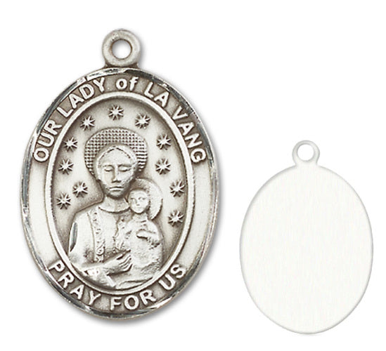 Our Lady of La Vang Custom Medal - Sterling Silver
