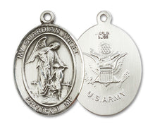 Load image into Gallery viewer, Guardian Angel / Army Custom Medal - Sterling Silver
