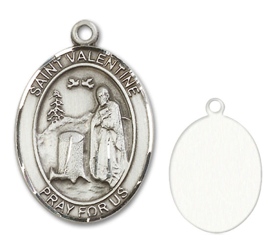St. Valentine of Rome Custom Medal - Sterling Silver